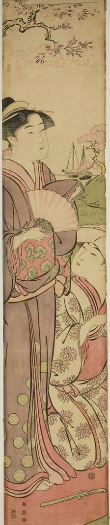Viewing Cherry Blossoms, c. 1788/89. Creator: Katsukawa Shuncho