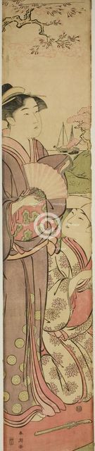 Viewing Cherry Blossoms, c. 1788/89. Creator: Katsukawa Shuncho.