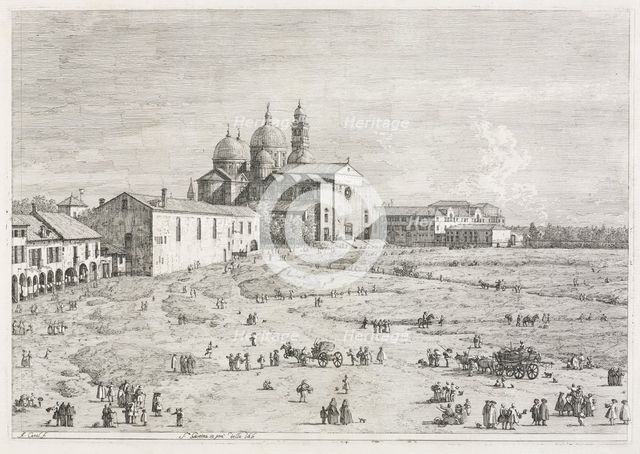Views: Church of Saint Justina in Prà della Valle, Padua, 1735-1746. Creator: Antonio Canaletto (Italian, 1697-1768).