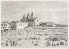 Views: Church of Saint Justina in Prà della Valle, Padua, 1735-1746. Creator: Antonio Canaletto (Italian, 1697-1768)