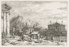 Views: A City Beyond a River, 1735-1746. Creator: Antonio Canaletto (Italian, 1697-1768)