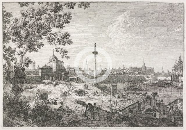Views: Imaginary View of Padua, 1735-1746. Creator: Antonio Canaletto (Italian, 1697-1768).
