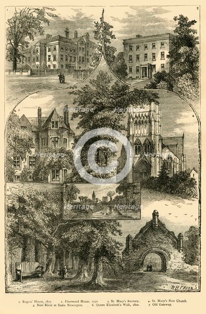 'Views in Stoke Newington', c1876. Creator: Unknown.