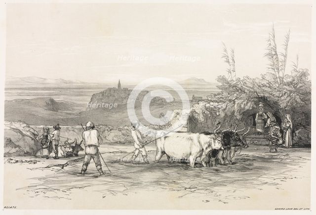 Views in Rome and Its Environs: Roiate, 1841. Creator: Edward Lear (British, 1812-1888); T. M'Lean,.