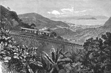 'Views in Rio De Janeiro, South America; Railway to the summit of Corcovado, city and harbour in th Creator: Unknown