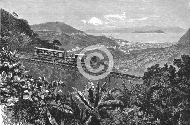 ''Views in Rio De Janeiro, South America; Railway to the summit of Corcovado, city and harbour in th Creator: Unknown.