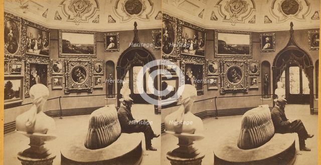 Views in Woodward's Gardens. / Self-portrait, about 1875. Creator: Eadweard J Muybridge.