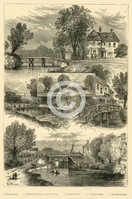 'Views on the River Lea', c1876. Creator: Unknown.