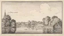 Views of countryside near Albury, Surrey, 1645. Creator: Wenceslaus Hollar