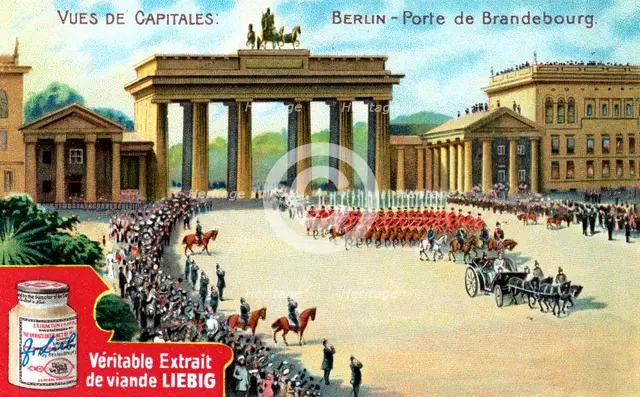 Views of Capitals: Brandenburg Gate, Berlin, c1900. Artist: Unknown