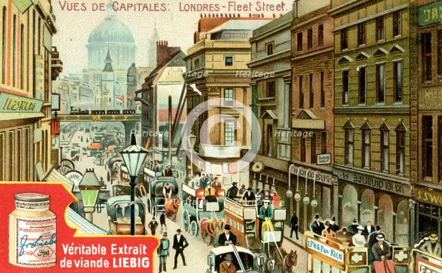 Views of Capitals: Fleet Street, London, c1900. Artist: Unknown