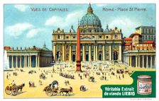 Views of Capitals: St Peter's Square, Rome, c1900