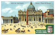 Views of Capitals: St Peter's Square, Rome, c1900