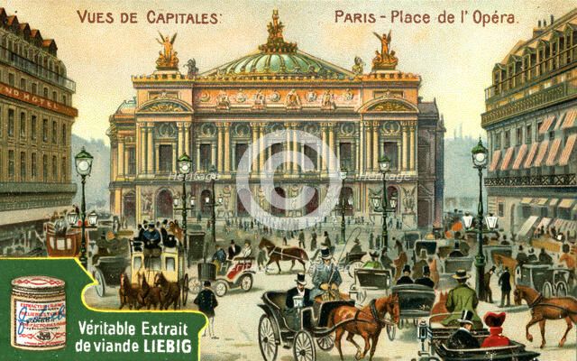 Views of Capitals: Place de l'Opera, Paris, c1900. Artist: Unknown
