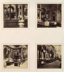 [Views of Byzantine Court with Royal Effigies], ca. 1859. Creator: Attributed to Philip Henry Delamotte