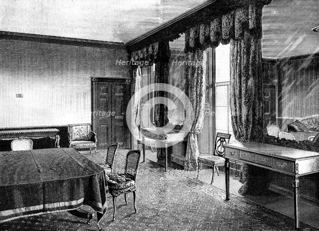 Views of Kensington Palace...the room in which the Queen was born, 1898. Creator: P Naumann.