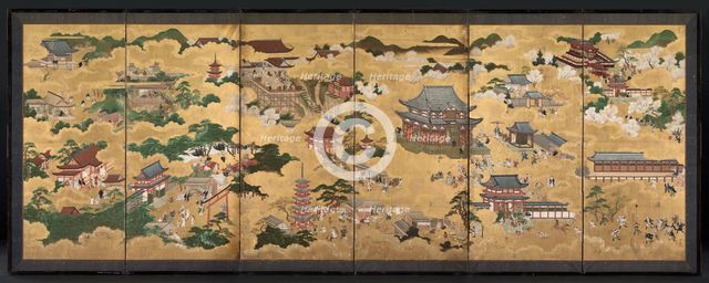 Views of Kyoto, 1600s. Creator: Unknown.