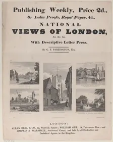 Views of London, 19th century. Creators: John Shury, H. West