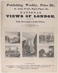 Views of London, 19th century. Creators: John Shury, H. West