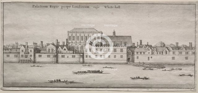 Views of London: Whitehall from the River. Creator: Wenceslaus Hollar (Bohemian, 1607-1677).
