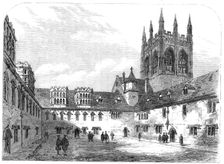 Views of Merton College, Oxford: the undergraduates quadrangle, 1864. Creator: Mason Jackson