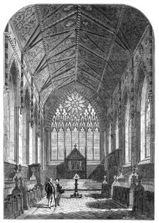 Views of Merton College, Oxford: the Chapel, 1864. Creator: Mason Jackson