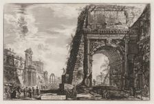 Views of Rome: The Arch or Titus, 1776. Creator: Giovanni Battista Piranesi (Italian, 1720-1778)