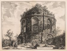 Views of Rome: The So-called Tempio della Tosse, near Tivoli, 1763. Creator: Giovanni Battista Piranesi (Italian, 1720-1778)