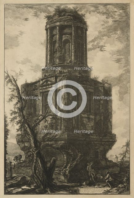 Views of Rome: The Tomb, called La Connocchia, 1776. Creator: Giovanni Battista Piranesi (Italian, 1720-1778).