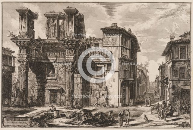 Views of Rome: Forum of Nerva. Creator: Giovanni Battista Piranesi (Italian, 1720-1778).