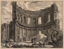 Views of Rome: Remains of the Temple of Apollo near Hadrian's Villa, 1768. Creator: Giovanni Battista Piranesi (Italian, 1720-1778)