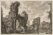 Views of Rome: Rovine del Sisto o sia della gran sala delle Terme Antoniniane, 1765. Creator: Giovanni Battista Piranesi (Italian, 1720-1778)