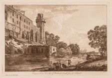 Views of Warwick Castle: Caesar's ower and Part of Warwick Castle from the Island, 1776. Creator: Paul Sandby (British, 1731-1809)