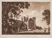 Views of Warwick Castle: The Entrance of Warwick Castle from the Lower Court, 1776. Creator: Paul Sandby (British, 1731-1809)