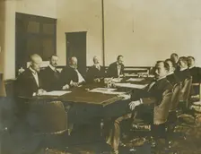 Views of the peace conference in session, 1905. Creator: Unknown