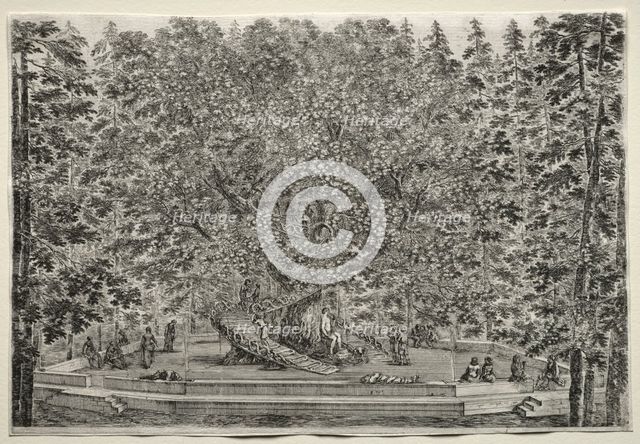 Views of the Villa of Pratolino: The Inhabited Tree. Creator: Stefano Della Bella (Italian, 1610-1664).