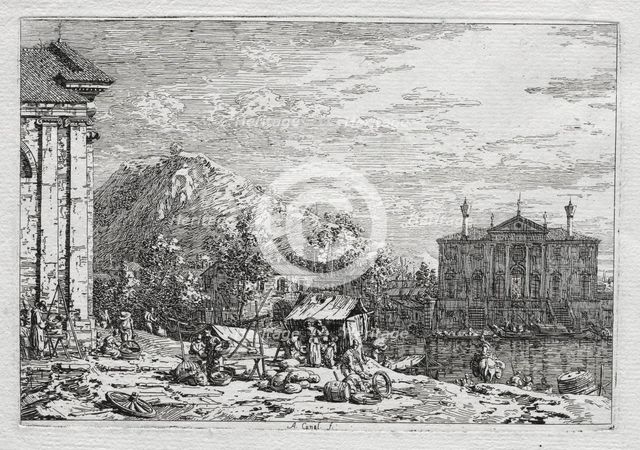Views of Venice and Environs: A City Beyond a River, 1700s. Creator: Antonio Canaletto (Italian, 1697-1768).