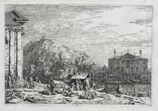 Views of Venice and Environs: A City Beyond a River, 1700s. Creator: Antonio Canaletto (Italian, 1697-1768)
