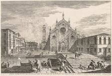 Views of Venice: Campo dei Frari, 1741. Creator: Michele Marieschi (Italian, 1710-1743)