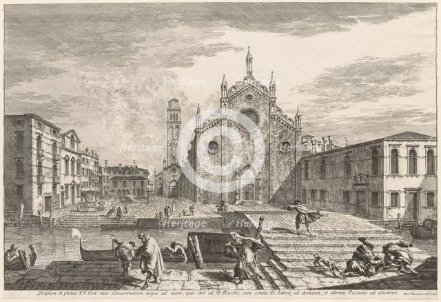 Views of Venice: Campo dei Frari, 1741. Creator: Michele Marieschi (Italian, 1710-1743).