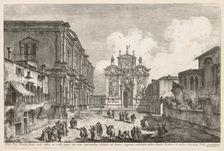 Views of Venice: Campo S. Rocco, 1741. Creator: Michele Marieschi (Italian, 1710-1743)