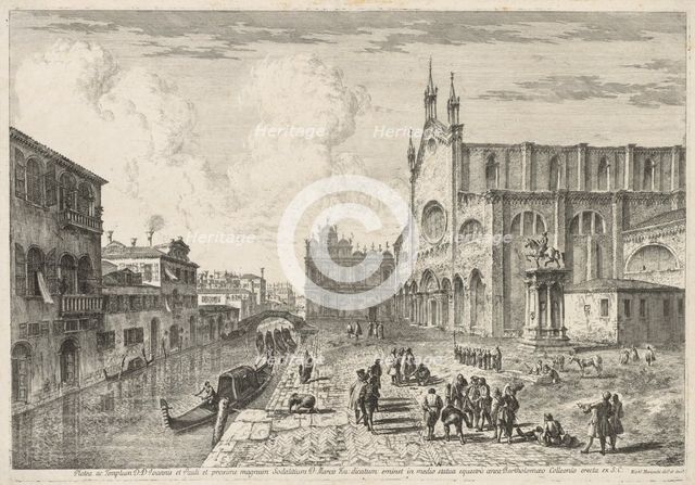 Views of Venice: Campo S. S. Giovanni e Paolo, 1741. Creator: Michele Marieschi (Italian, 1710-1743).