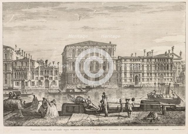 Views of Venice: Palazzo Pesaro, 1741. Creator: Michele Marieschi (Italian, 1710-1743).