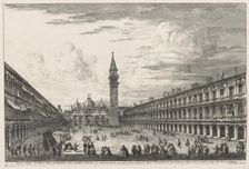 Views of Venice: Piazzo S. Marco, 1741. Creator: Michele Marieschi (Italian, 1710-1743)