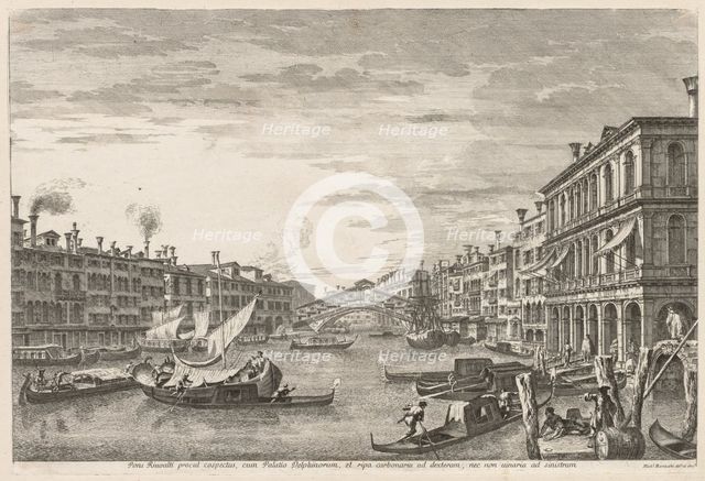 Views of Venice: Rialto, 1741. Creator: Michele Marieschi (Italian, 1710-1743).
