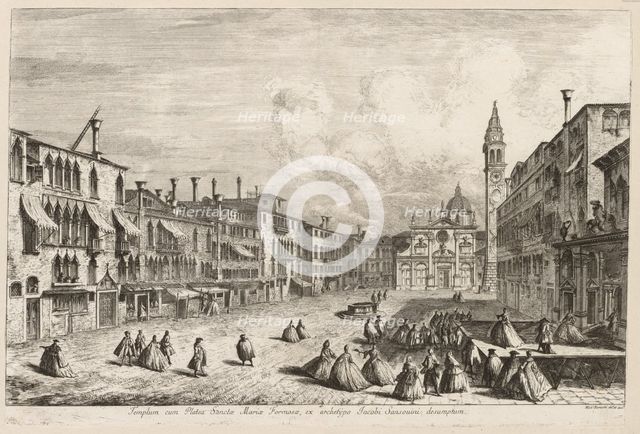 Views of Venice: S. Maria Formosa, 1741. Creator: Michele Marieschi (Italian, 1710-1743).