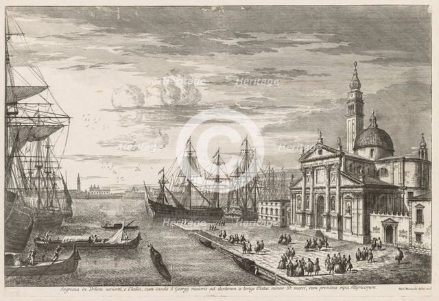 Views of Venice: The Basin of St. Mark's, 1741. Creator: Michele Marieschi (Italian, 1710-1743).