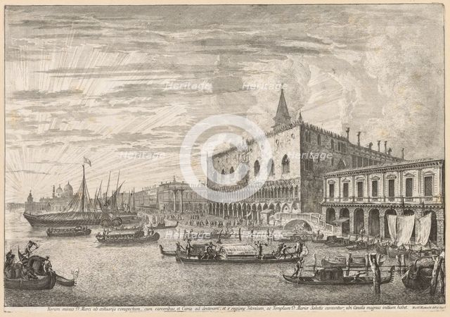 Views of Venice: The Molo and S. M. Della Salute, 1741. Creator: Michele Marieschi (Italian, 1710-1743).