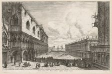 Views of Venice: The Piazzetta, 1741. Creator: Michele Marieschi (Italian, 1710-1743)