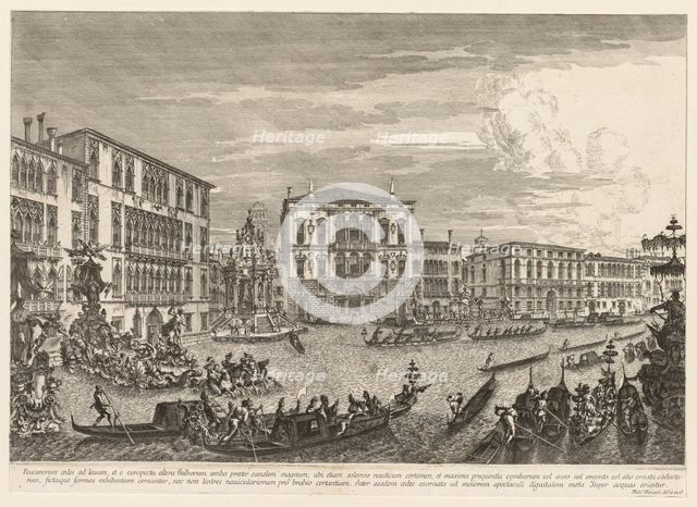 Views of Venice: The Regatta, 1741. Creator: Michele Marieschi (Italian, 1710-1743).
